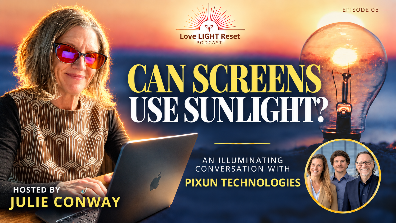 Full-spectrum Lighting for Tech Screens: Pixun Technologies Merges Sunlight With Tech Devices for Health Benefits: Peter Veto, Liliana Lettieri and Todd Bouman